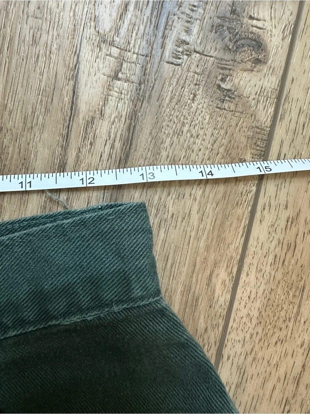 Vintage High Sierra Shorts, 90’s, Denim, High-Waisted, Dark Green, Size 6